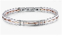 Armband Arkano Herr in Stahl Zircone BA04RB